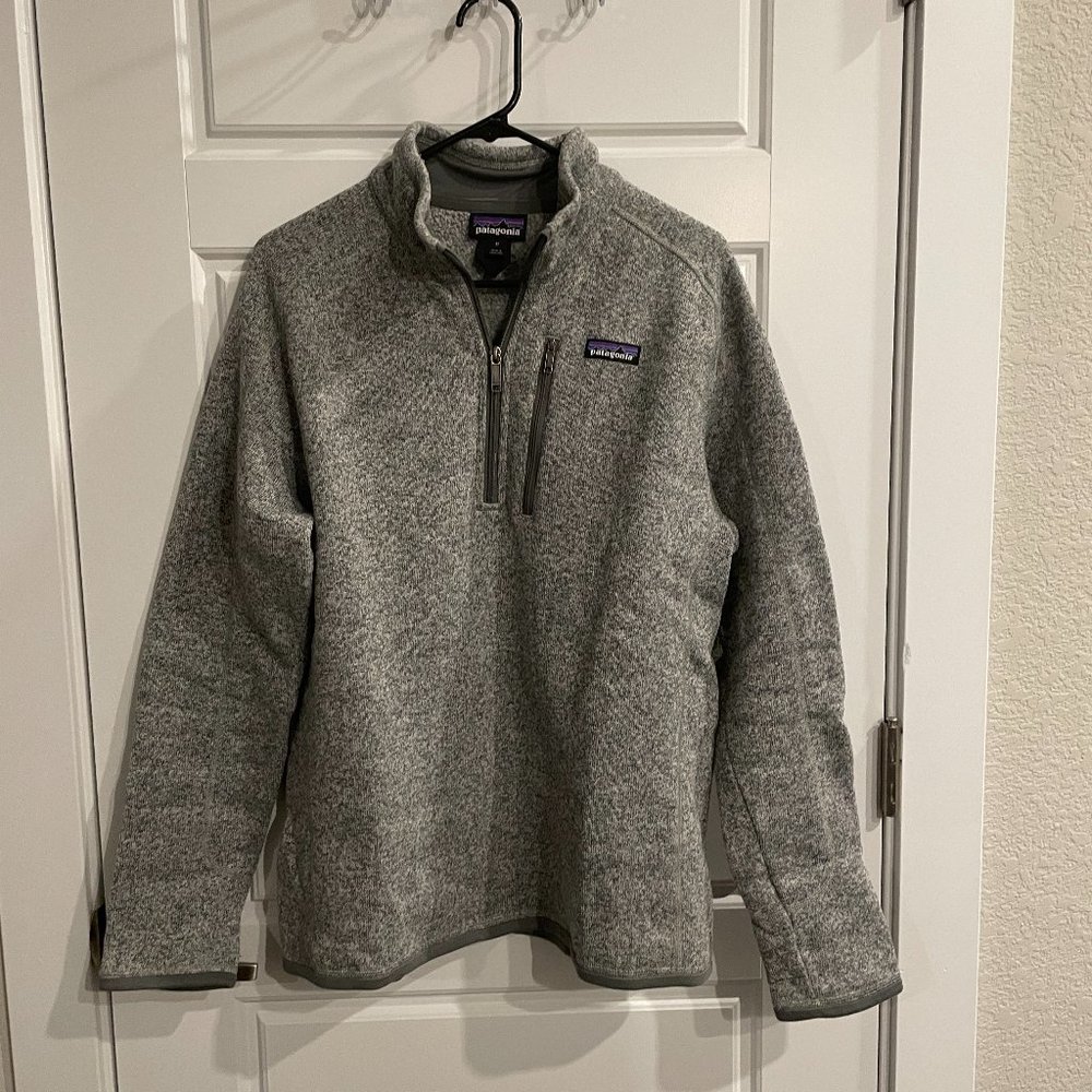 Patagonia Better Sweater Men's Medium Grey 1/2 zip